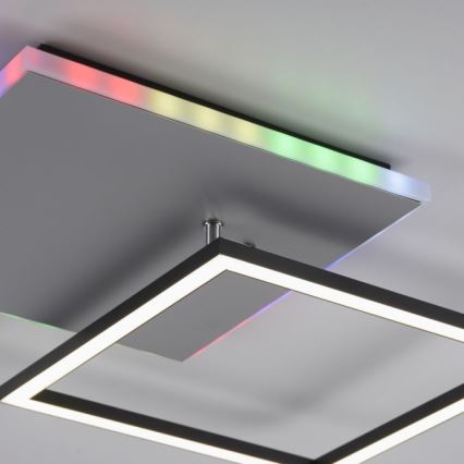 JUST LIGHT. 11327-95 - Plafonnier RGBW à intensité variable RENDA LED/31W/230V 2700-5000K + télécommande