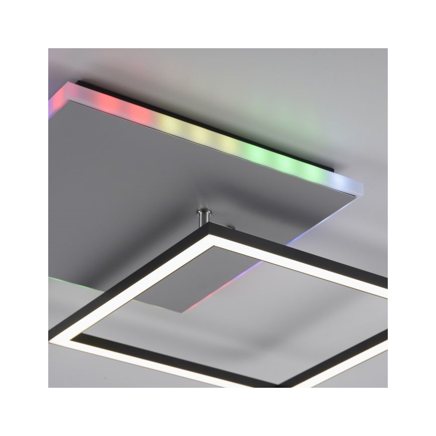 JUST LIGHT. 11327-95 - Plafonnier RGBW à intensité variable RENDA LED/31W/230V 2700-5000K + télécommande