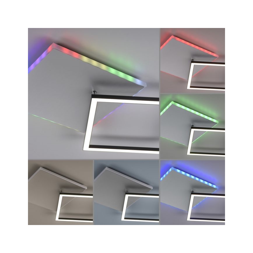JUST LIGHT. 11327-95 - Plafonnier RGBW à intensité variable RENDA LED/31W/230V 2700-5000K + télécommande