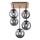 JUST LIGHT. 11395-79 - Suspension-barre WIDOW 5xE14/25W/230V chêne