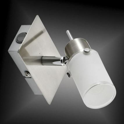 JUST LIGHT. 11931-55 - Spot mural LED MAX 1xGU10/4W/230V chrome mat