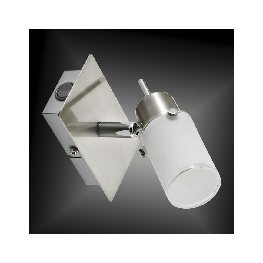 JUST LIGHT. 11931-55 - Spot mural LED MAX 1xGU10/4W/230V chrome mat