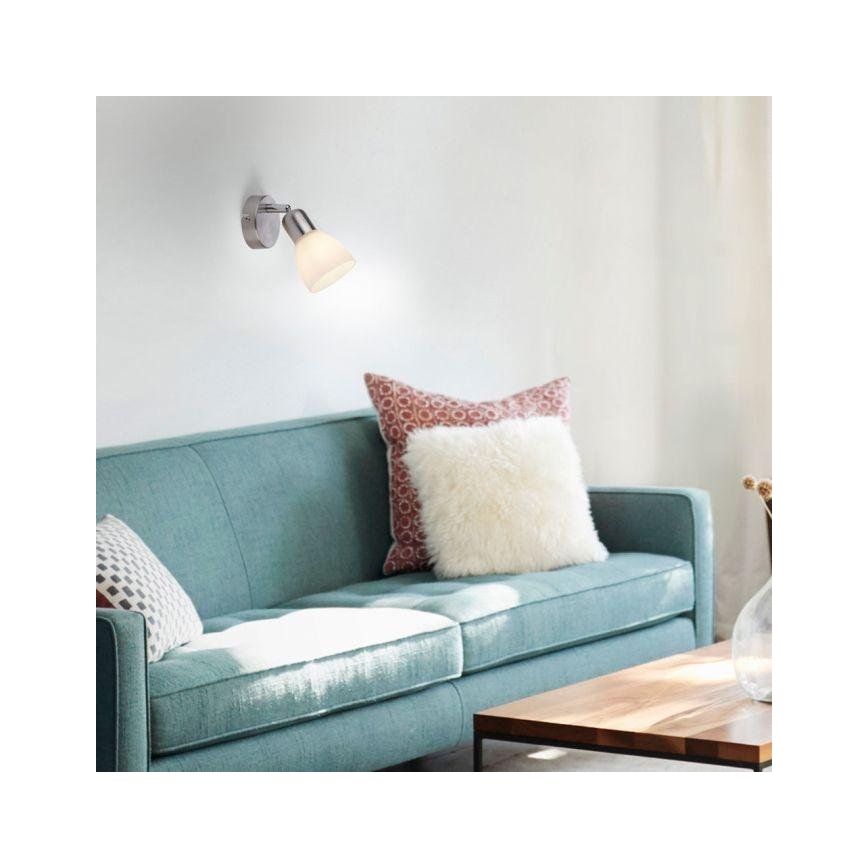 JUST LIGHT. 11951-55 - Wandspot KARO 1xE14/40W/230V mat chroom