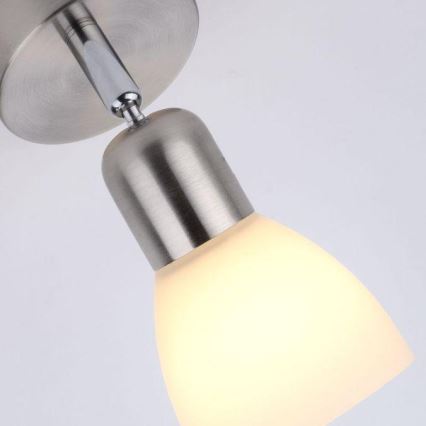 JUST LIGHT. 11951-55 - Wandspot KARO 1xE14/40W/230V mat chroom