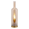 JUST LIGHT. 14006-27 - Lampe de table BOTTLE 1xE14/25W/230V beige/fumé