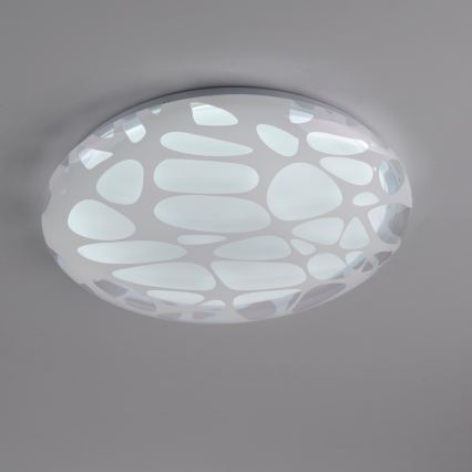 JUST LIGHT. 14009-16 - Plafonnier LED dimmable ART PLAFO LED/20W/230V 2700-6500K Ø 38 cm blanc + télécommande