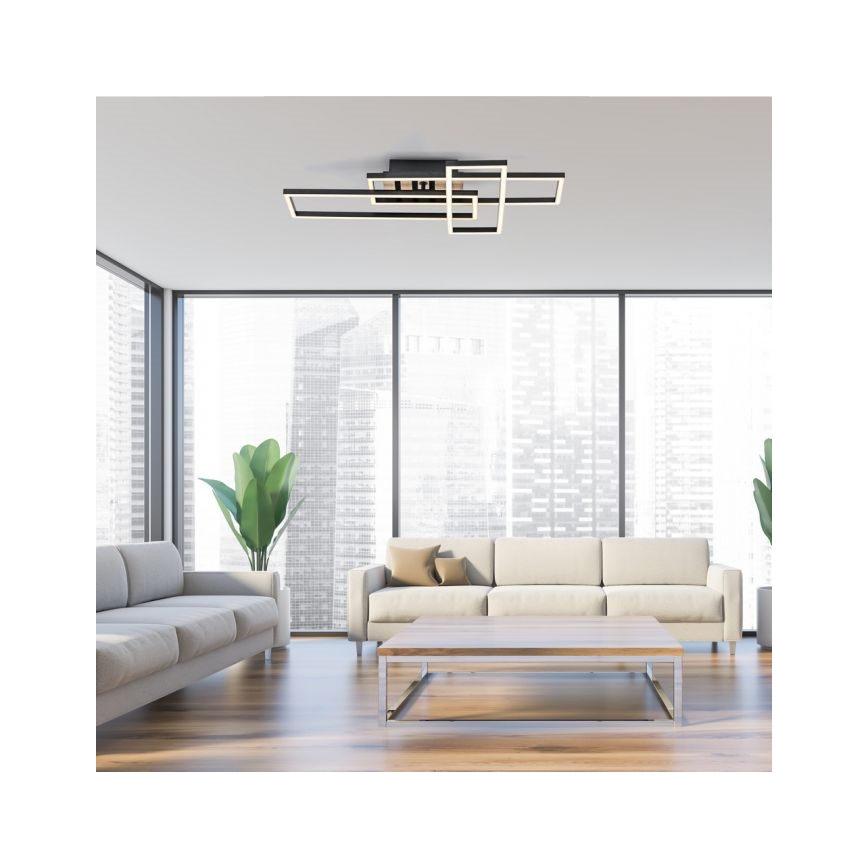 JUST LIGHT. 14051-79 - Plafonnier LED AKUSTIKA LED/20,5W/230V chêne/noir