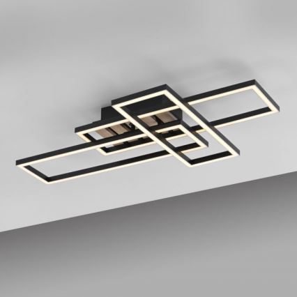 JUST LIGHT. 14051-79 - Plafonnier LED AKUSTIKA LED/20,5W/230V chêne/noir