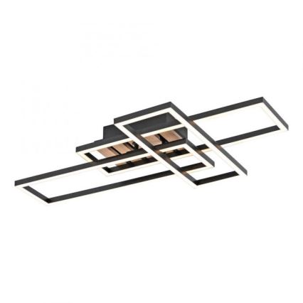 JUST LIGHT. 14051-79 - Plafonnier LED AKUSTIKA LED/20,5W/230V chêne/noir