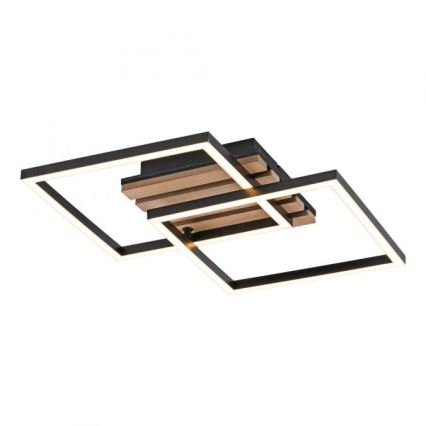 JUST LIGHT. 14053-79 - LED-plafondlamp AKUSTIKA LED/15W/230V eiken/zwart