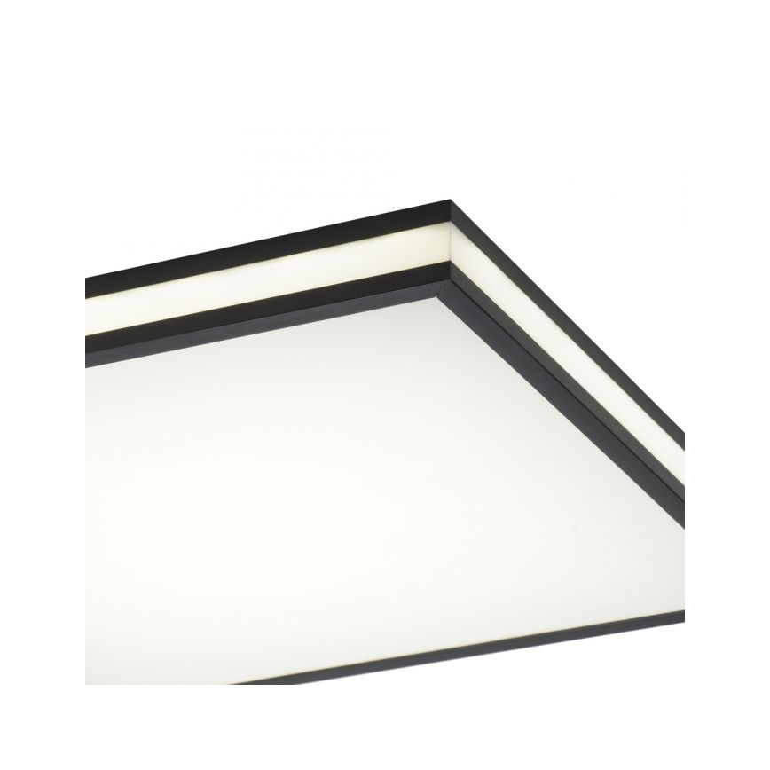 JUST LIGHT. 14110-18 - Plafonier RGBW à intensité variable MARIO BLACK LED/19,5W/230V 2700-5000K + télécommande