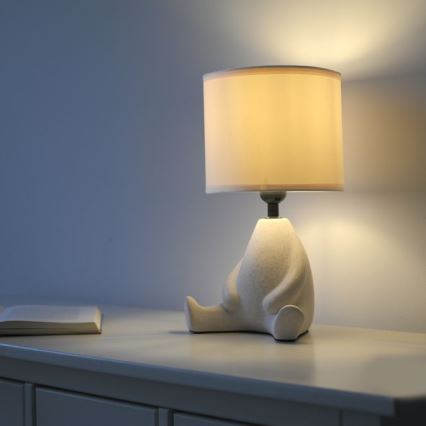 JUST LIGHT. 14190-39 - Tafellamp TED 1xE27/25W/230V, beige