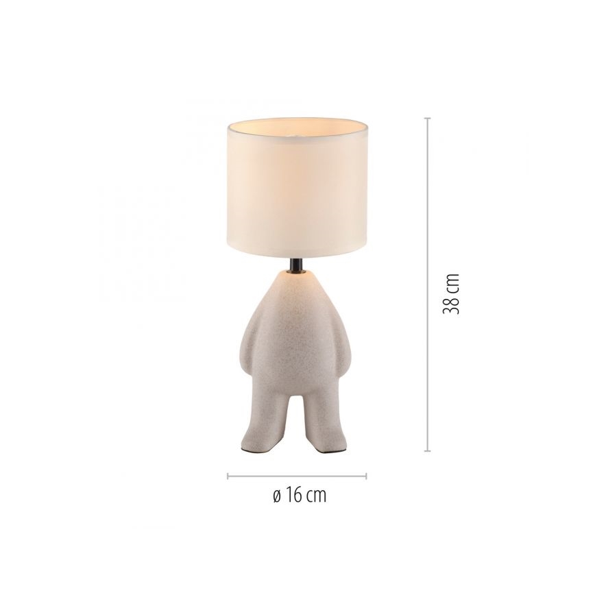 JUST LIGHT. 14191-39 - Tafellamp TED 1xE27/25W/230V beige