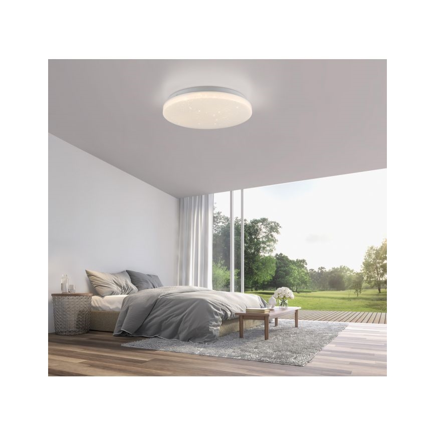 JUST LIGHT. 14275-16 - Plafonnier URANUS LED/10W/230V d. 26 cm blanc