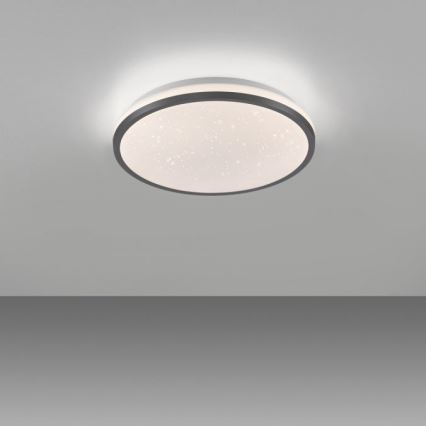 JUST LIGHT. 14293-18 - Dimbare LED Plafondlamp KYLE LED/10W/230V diameter 28 cm zwart