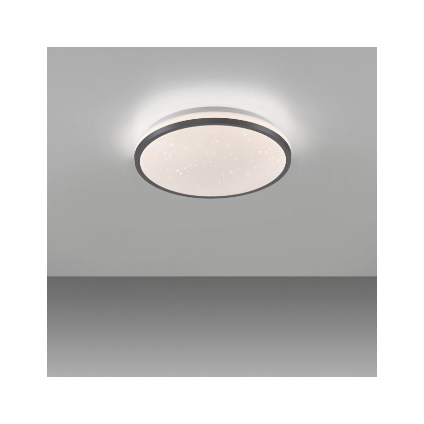 JUST LIGHT. 14293-18 - Dimbare LED Plafondlamp KYLE LED/10W/230V diameter 28 cm zwart
