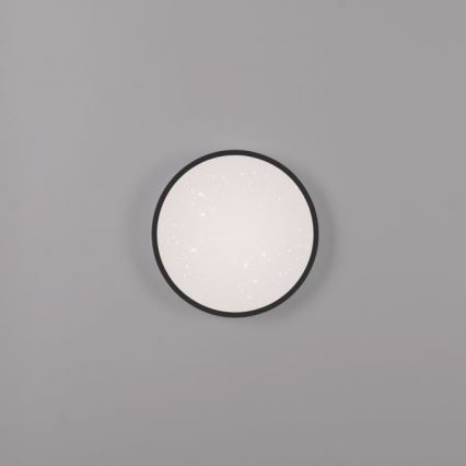 JUST LIGHT. 14293-18 - Dimbare LED Plafondlamp KYLE LED/10W/230V diameter 28 cm zwart