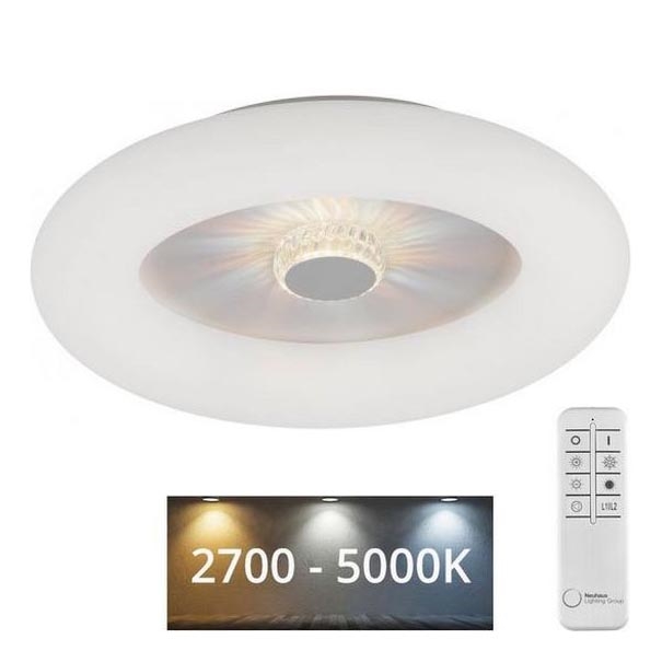 JUST LIGHT. 14383-16 - Dimbare LED Plafondlamp VERTIGO LED/26W/230V 2700-5000K wit + afstandsbediening
