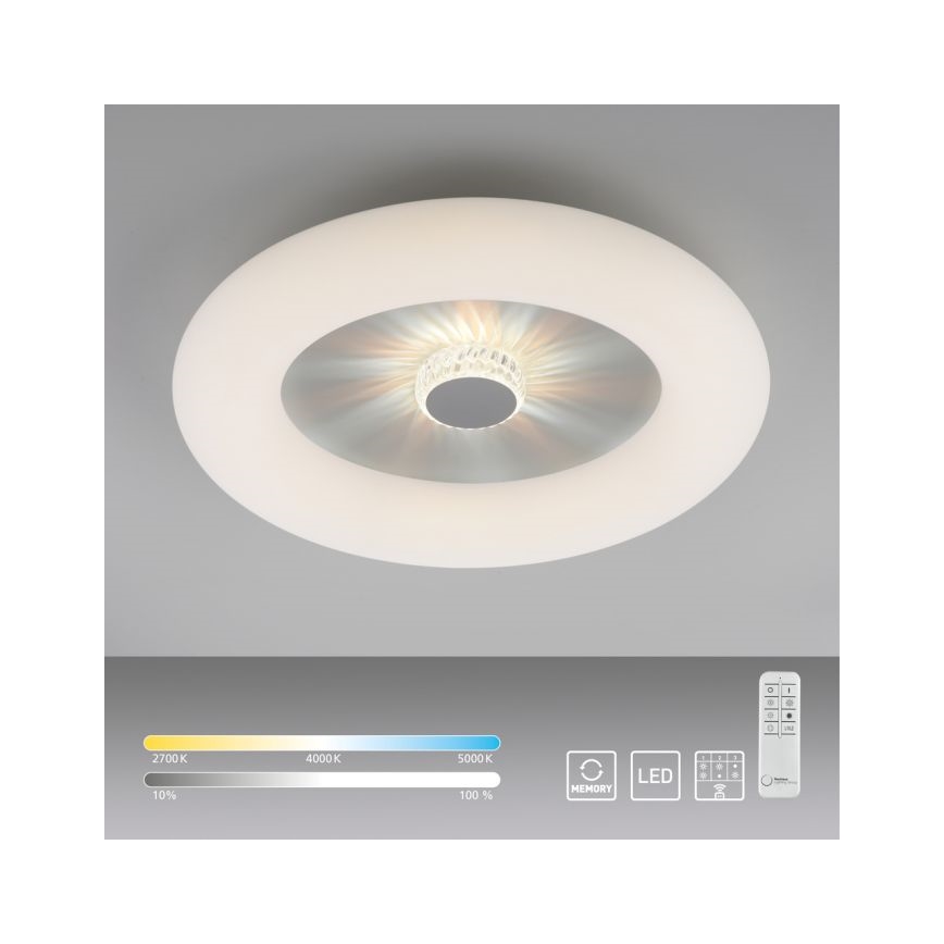 JUST LIGHT. 14383-16 - Dimbare LED Plafondlamp VERTIGO LED/26W/230V 2700-5000K wit + afstandsbediening