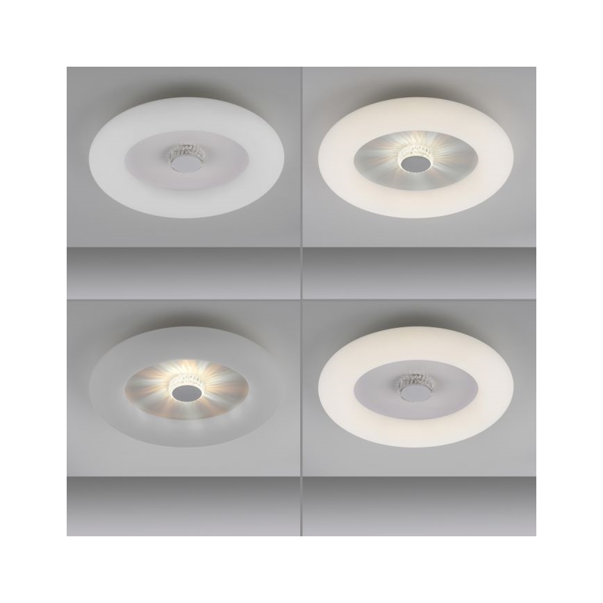 JUST LIGHT. 14383-16 - Plafonnier à intensité variable VERTIGO LED/26W/230V 2700-5000K blanc + télécommande