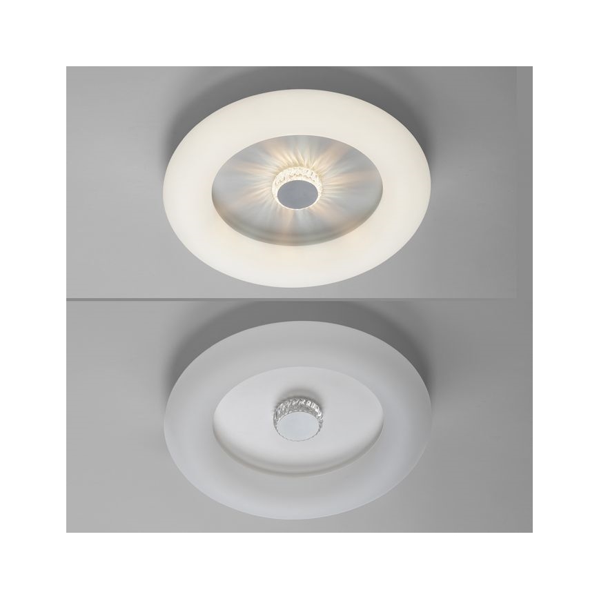 JUST LIGHT. 14383-16 - Plafonnier à intensité variable VERTIGO LED/26W/230V 2700-5000K blanc + télécommande