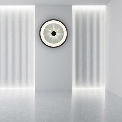 JUST LIGHT. 14384-18 - Dimbare LED Plafondlamp VERTIGO LED/29W/230V 2700-5000K zwart + afstandsbediening