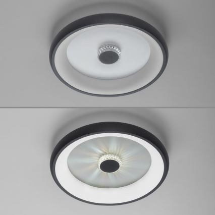 JUST LIGHT. 14384-18 - Dimbare LED Plafondlamp VERTIGO LED/29W/230V 2700-5000K zwart + afstandsbediening