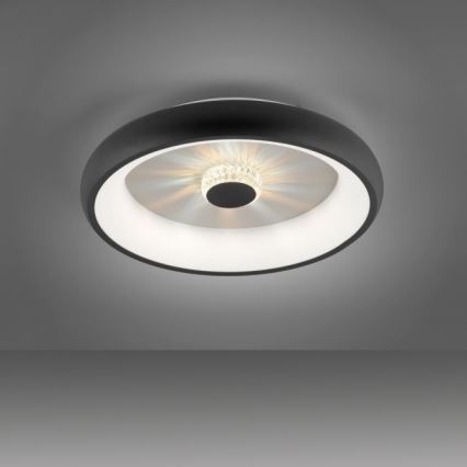 JUST LIGHT. 14384-18 - Dimbare LED Plafondlamp VERTIGO LED/29W/230V 2700-5000K zwart + afstandsbediening
