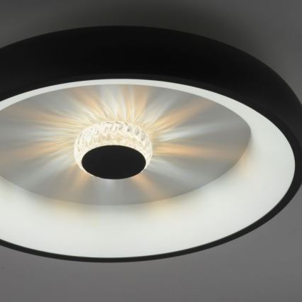 JUST LIGHT. 14384-18 - Dimbare LED Plafondlamp VERTIGO LED/29W/230V 2700-5000K zwart + afstandsbediening