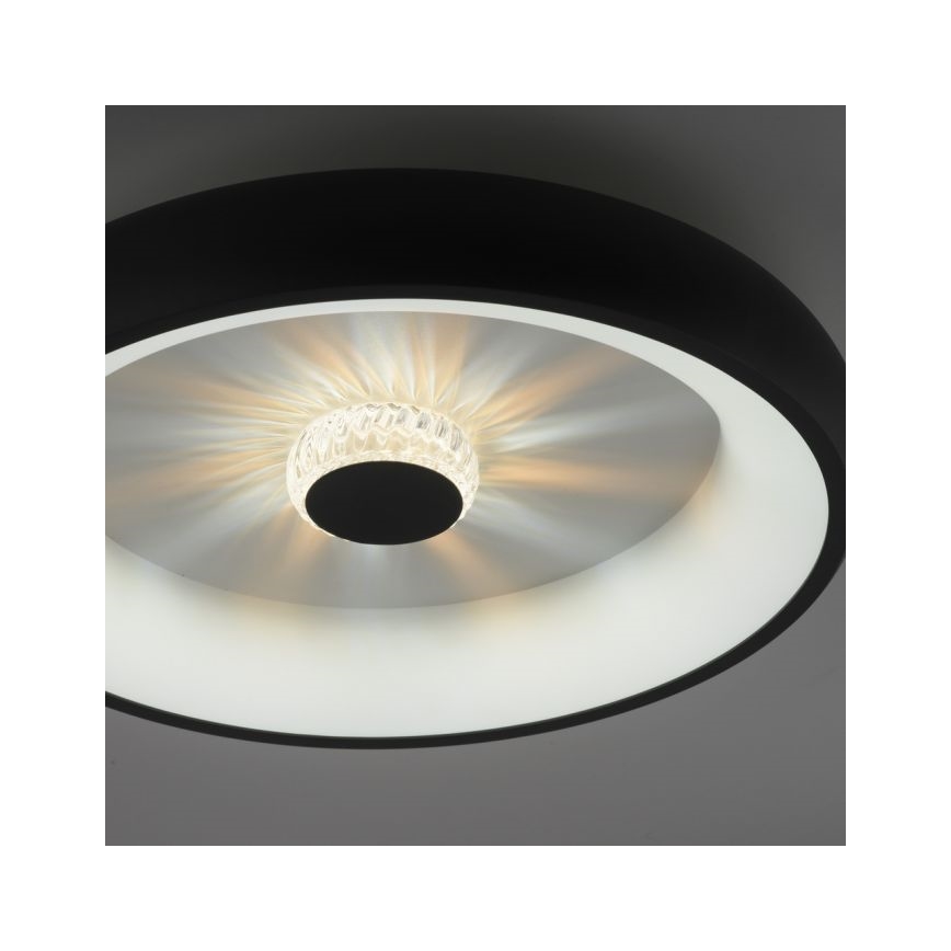 JUST LIGHT. 14384-18 - Dimbare LED Plafondlamp VERTIGO LED/29W/230V 2700-5000K zwart + afstandsbediening