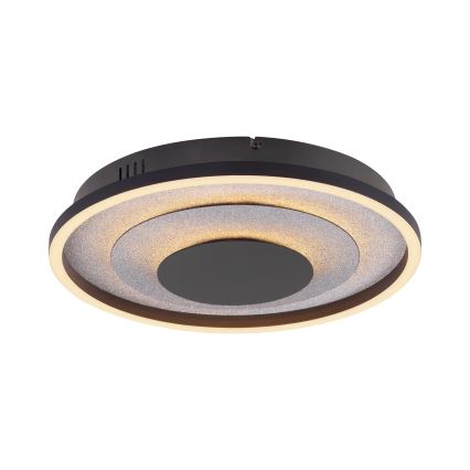 JUST LIGHT. 14409-21 - Plafonnier LED GLITTY LED/22W/230V Ø 40 cm noir