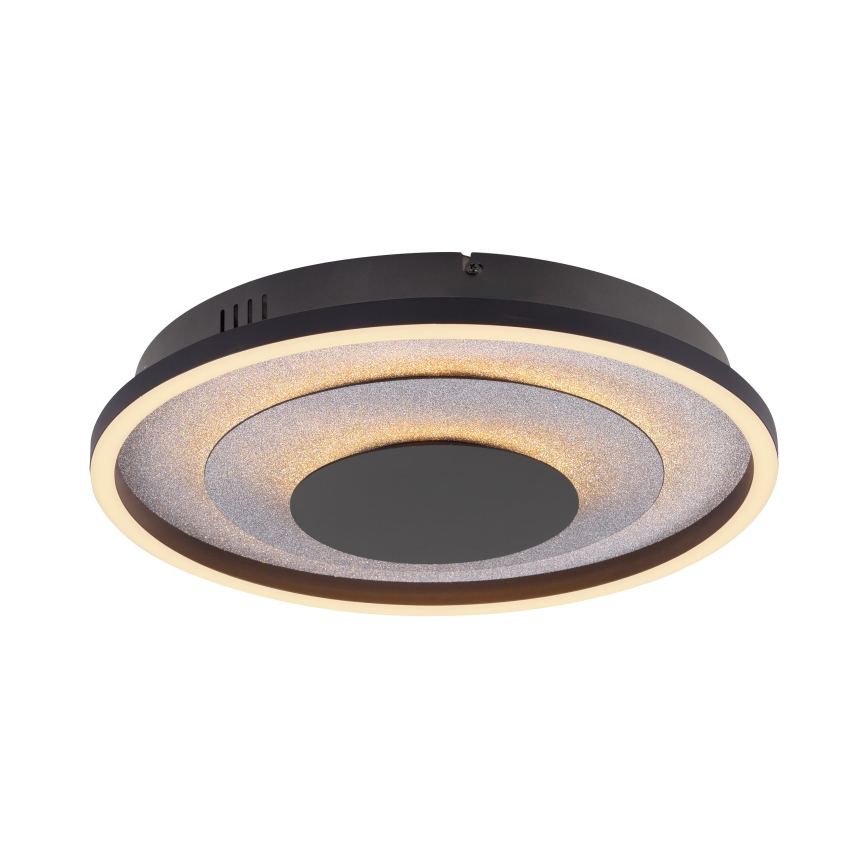 JUST LIGHT. 14409-21 - Plafonnier LED GLITTY LED/22W/230V Ø 40 cm noir