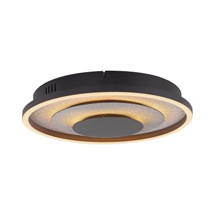 JUST LIGHT. 14409-21 - Plafonnier LED GLITTY LED/22W/230V Ø 40 cm noir