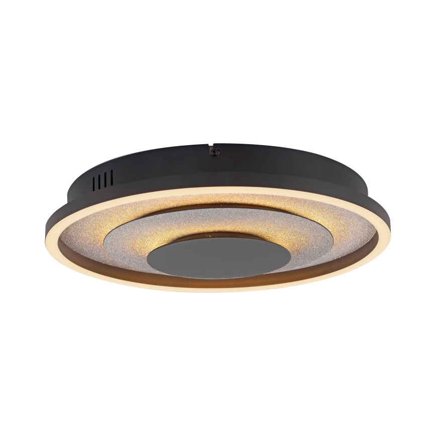 JUST LIGHT. 14409-21 - Plafonnier LED GLITTY LED/22W/230V Ø 40 cm noir