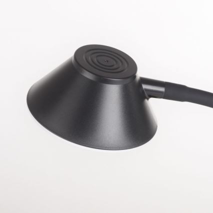 JUST LIGHT. 14414-18 - Dimbare flexibele touch tafellamp met draadloos opladen PUCKI LED/4,5W/230V zwart