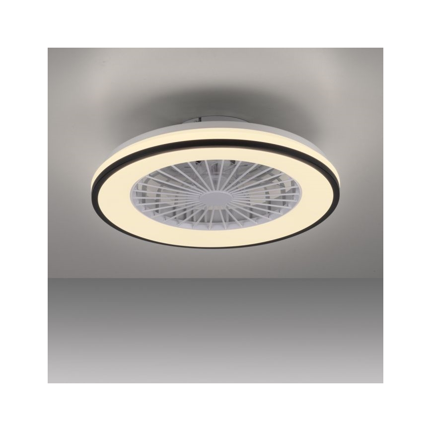 JUST LIGHT. 14447-18 - LED RGBW Dimbare plafondventilator met licht LENO LED/44W/230V 3000-6500K Ø 48,6 cm wit + afstandsbediening