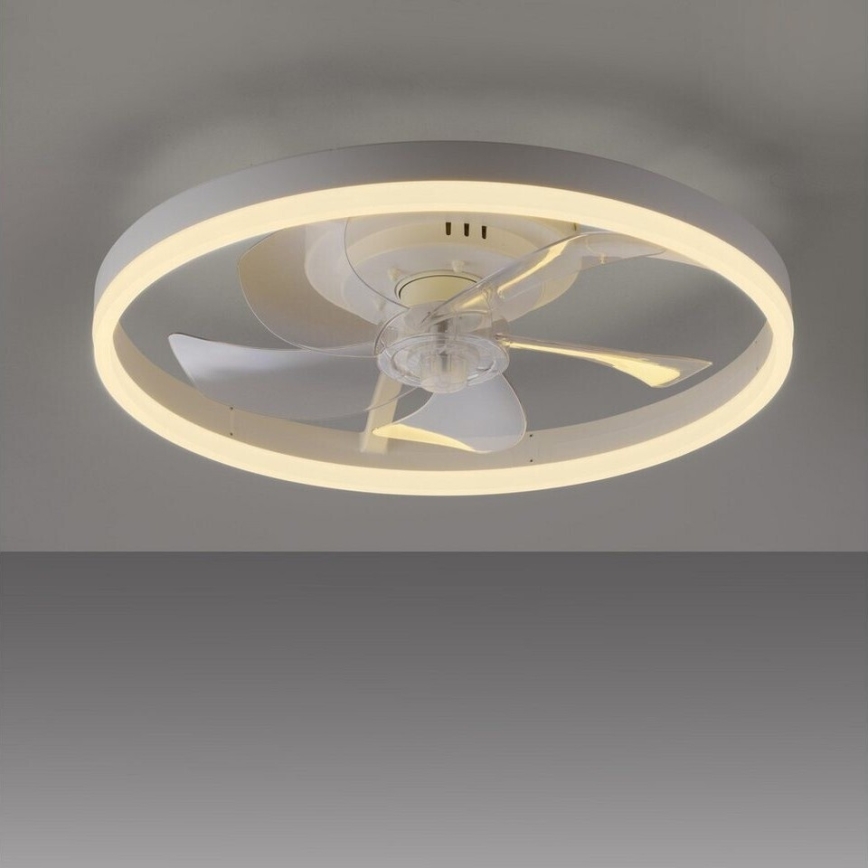 JUST LIGHT. 14624-16 - LED-dimbare plafondventilator met verlichting RITA LED/22W/230V 3000–6000K Ø 50 cm wit + afstandsbediening