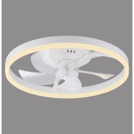 JUST LIGHT. 14624-16 - LED-dimbare plafondventilator met verlichting RITA LED/22W/230V 3000–6000K Ø 50 cm wit + afstandsbediening