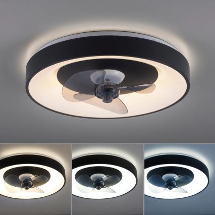 JUST LIGHT. 14644-18 - Plafonnier à intensité variable avec ventilateur VENIKA LED/36W/230V d. 48,6 cm 2700-5000K + Télécommande