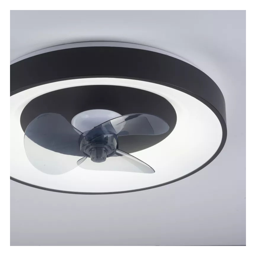 JUST LIGHT. 14644-18 - Plafonnier à intensité variable avec ventilateur VENIKA LED/36W/230V d. 48,6 cm 2700-5000K + Télécommande
