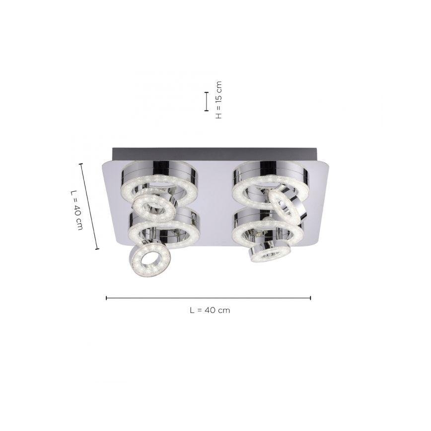 JUST LIGHT. 14662-17 - Spot RGBW à intensité variable TIM LOLASMART 4xLED/5,9/230V 2700-5000K + Télécommande