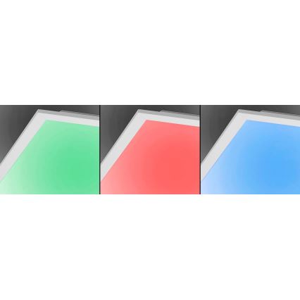 JUST LIGHT. 14681-16 - Panneau RGB en saillie à intensité variable LOLA FLAT LED/28W/230V 2700-5000K + télécommande