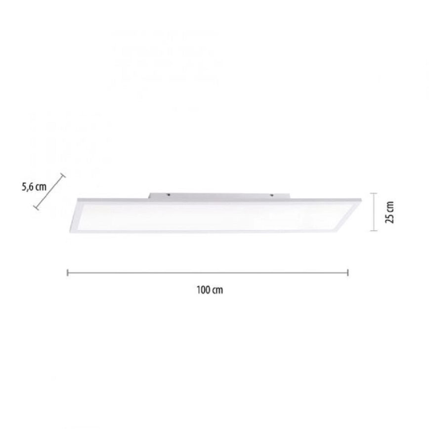 JUST LIGHT. 14682-16 - LED RGB Dimbaar bevestigd lichtpaneel LOLA FLAT LED/28,5W/230V 2700-5000K + afstandsbediening