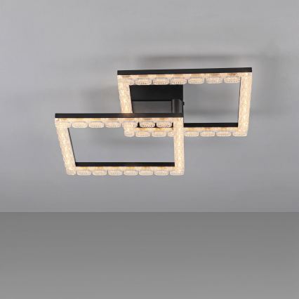 JUST LIGHT. 14732-18 - LED plafondlamp GLITRA LED/17,5W/230V 37,6x37,6 cm zwart