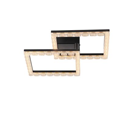 JUST LIGHT. 14732-18 - LED plafondlamp GLITRA LED/17,5W/230V 37,6x37,6 cm zwart