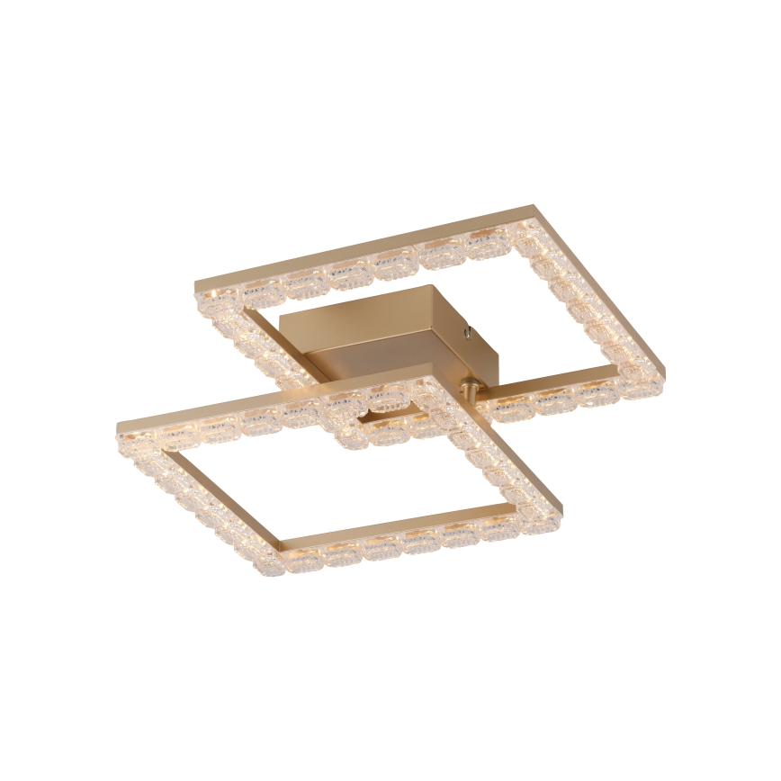 JUST LIGHT. 14732-60 - LED plafondlamp GLITRA LED/17,5W/230V 37,6x37,6 cm goud