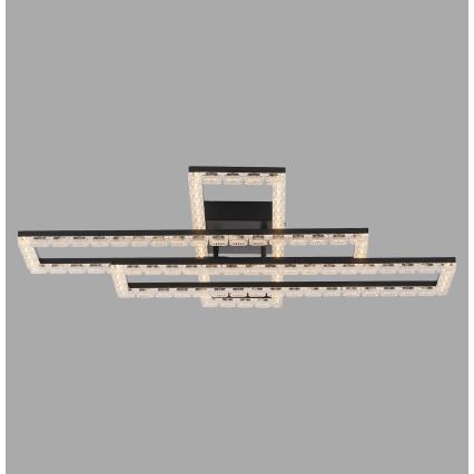 JUST LIGHT. 14733-18 - LED plafondlamp GLITRA LED/35W/230V 57x72 cm zwart