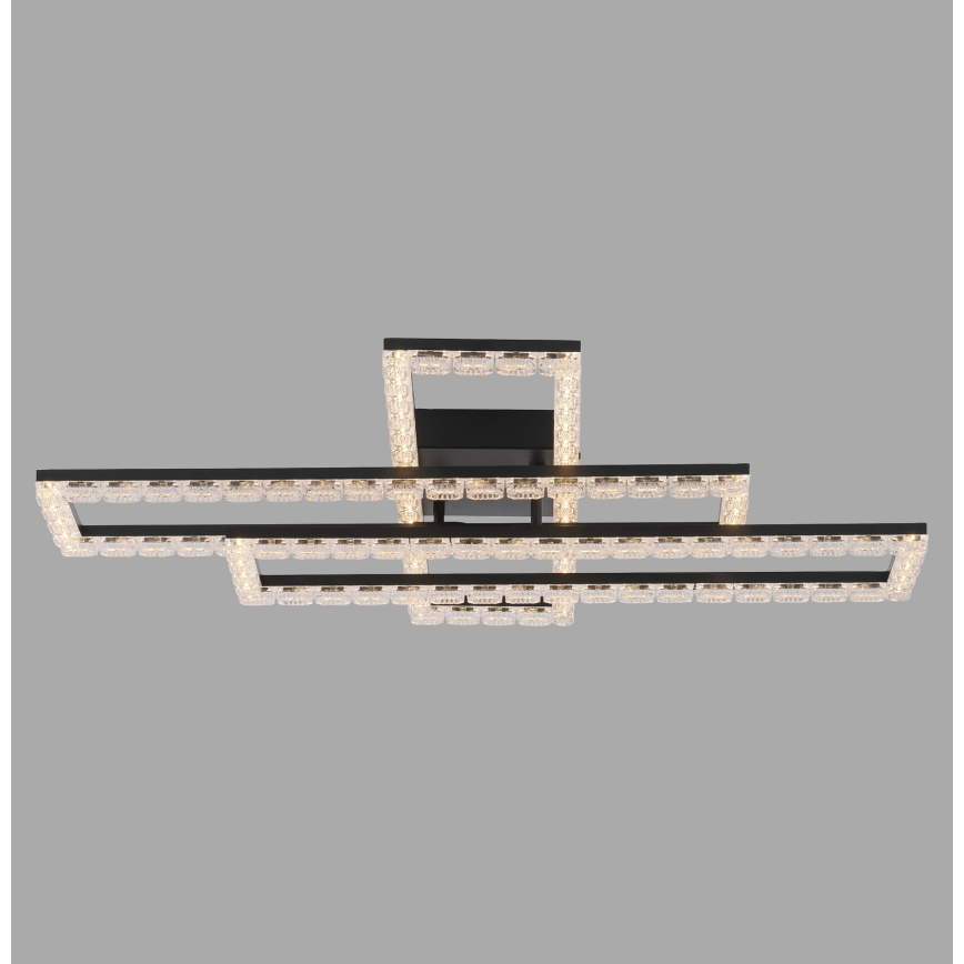 JUST LIGHT. 14733-18 - LED plafondlamp GLITRA LED/35W/230V 57x72 cm zwart