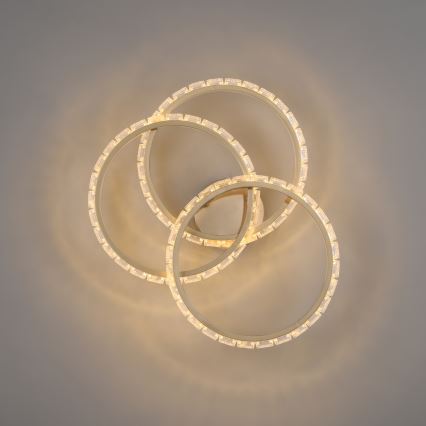 JUST LIGHT. 14734-60 - LED plafondlamp GLITRA LED/37W/230V Ø 50 cm goud