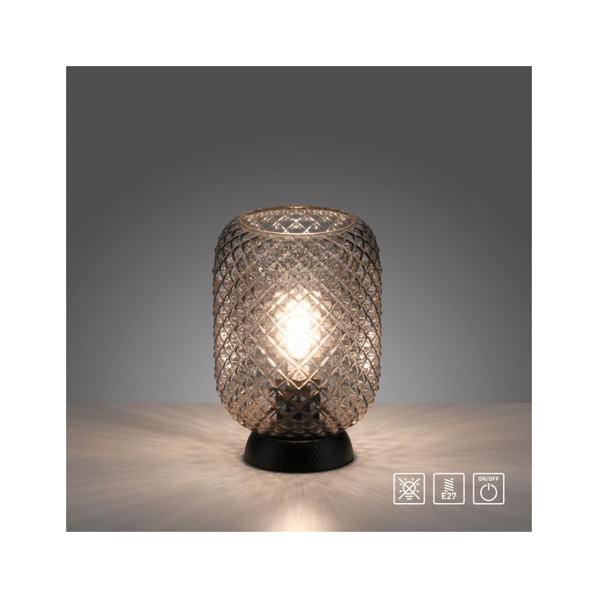 JUST LIGHT. 14906-18 - Lampe de table REISHI 1xE27/40W/230V noir